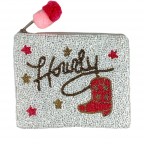 SEED BEAD COIN BAG - HOWDY 