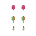 PICKLEBALL STUD SET - MULTI