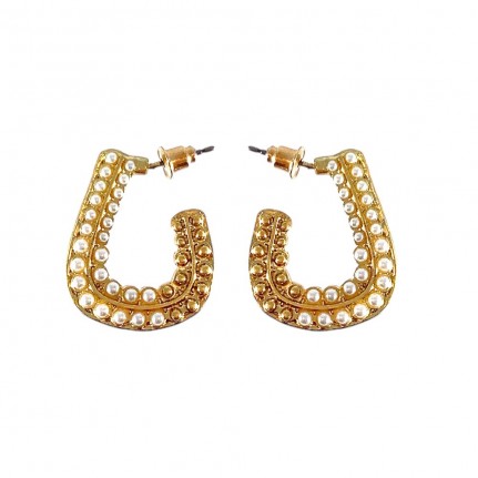MINI PEARL EARRINGS - GOLD