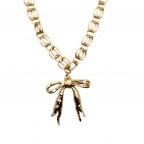 GOLD NECKLACE - BOW 