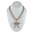 GOLD NECKLACE - BOW 