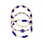 GAME DAY SET BRACELET - BLUE & WHITE 