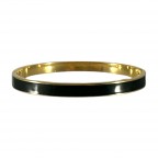 GOLD DIPPED GAME DAY BRACELET - BLACK