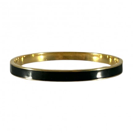GOLD DIPPED GAME DAY BRACELET - BLACK
