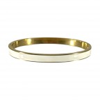 GOLD DIPPED GAME DAY BRACELET - WHITE 