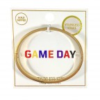 GOLD DIPPED GAME DAY BRACELET - TURQUOISE
