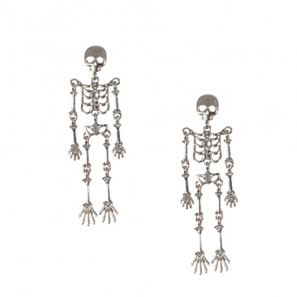 SKELETON EARRINGS - SILVER 