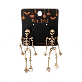 SKELETON EARRINGS - SILVER 