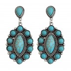 DROP DOWN EARRINGS - TURQUOISE 