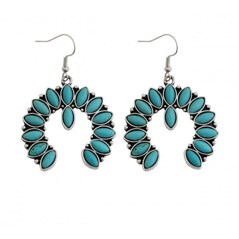 FISHHOOK EARRINGS - TURQUOISE 