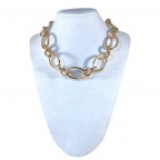 LINK CHAIN NECKLACE - GOLD DIPPED 