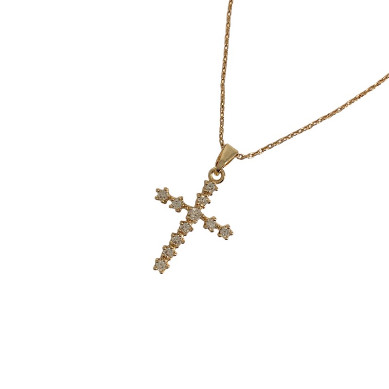 GOLD NECKLACE - CROSS