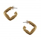 GOLD DIPPED EARRINGS - HOOP 
