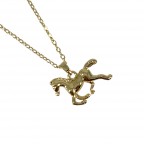 BRASS NECKLACE - HORSE  