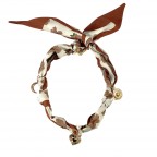 SCARF CHARM NECKLACE - BROWN 