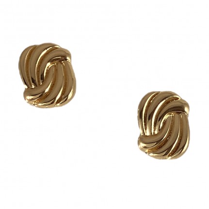 GOLD DIPPED STUD EARRINGS - GOLD 