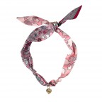 SCARF CHARM NECKLACE - LIGHT PINK 