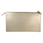 TEXTURED VEGAN LEATHER CLUTCH/CROSSBODY - IVORY