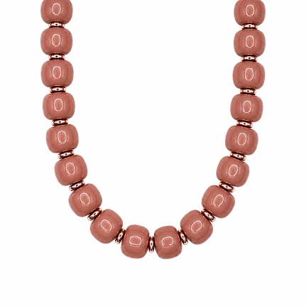 CHUNKY RESIN NECKLACE - BLUSH 