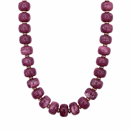 CHUNKY RESIN NECKLACE - PURPLE