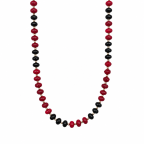 GAMEDAY NECKLACE - BLACK & RED 