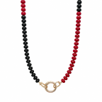 GAMEDAY NECKLACE - RED & BLACK 