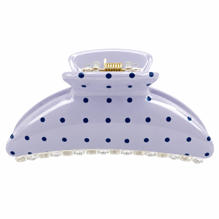 DOT CLAW HAIR CLIP - BLUE 