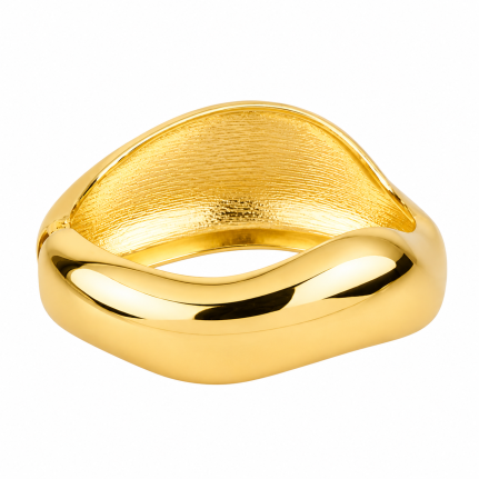 METAL HINGE CUFF - GOLD 