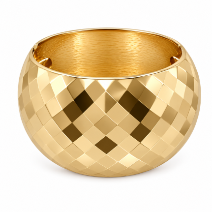 CHUNKY BRACELET BANGLE - GOLD 