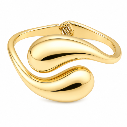 TWISTED CUFF BRACELET - GOLD 