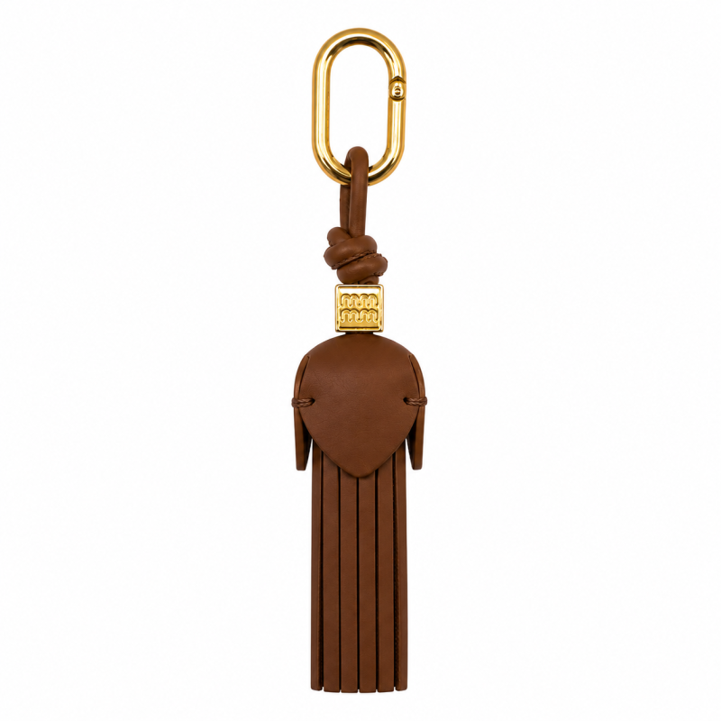 TASSEL KEYCHAIN - BROWN 
