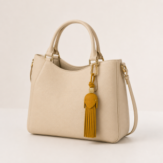 TASSEL KEYCHAIN - MUSTARD