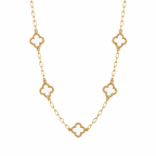 CLOVER NECKLACE - WHITE 