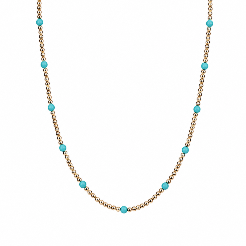 DOT NECKLACE - TURQUOISE