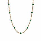 DOT NECKLACE - GREEN 