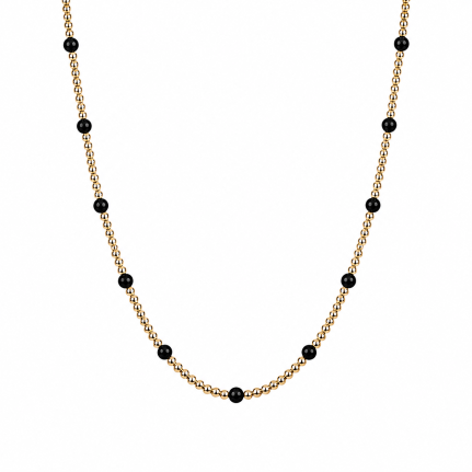 DOT NECKLACE - BLACK 