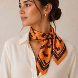 SILK SCARF - BATS 