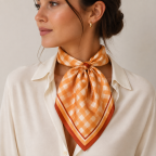 SILK SCARF - ORANGE 