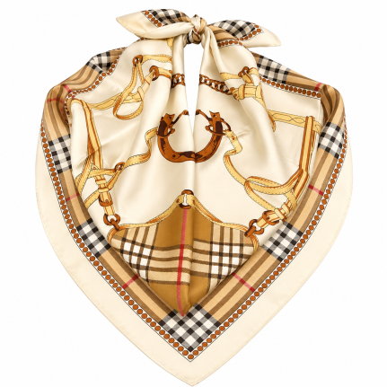 SILK SCARF - IVORY 