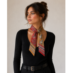 TWILLY SCARF - WINE 