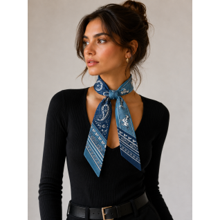 TWILLY SCARF - NAVY 