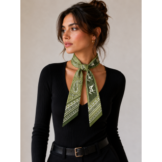 TWILLY SCARF - OLIVE