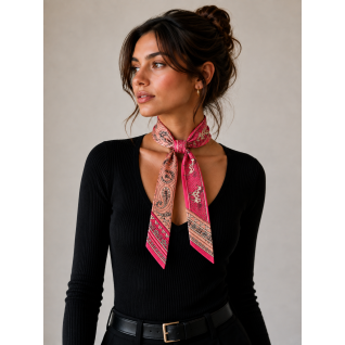 TWILLY SCARF- HOT PINK 