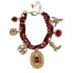 SCARF BRACELET - BURGUNDY 