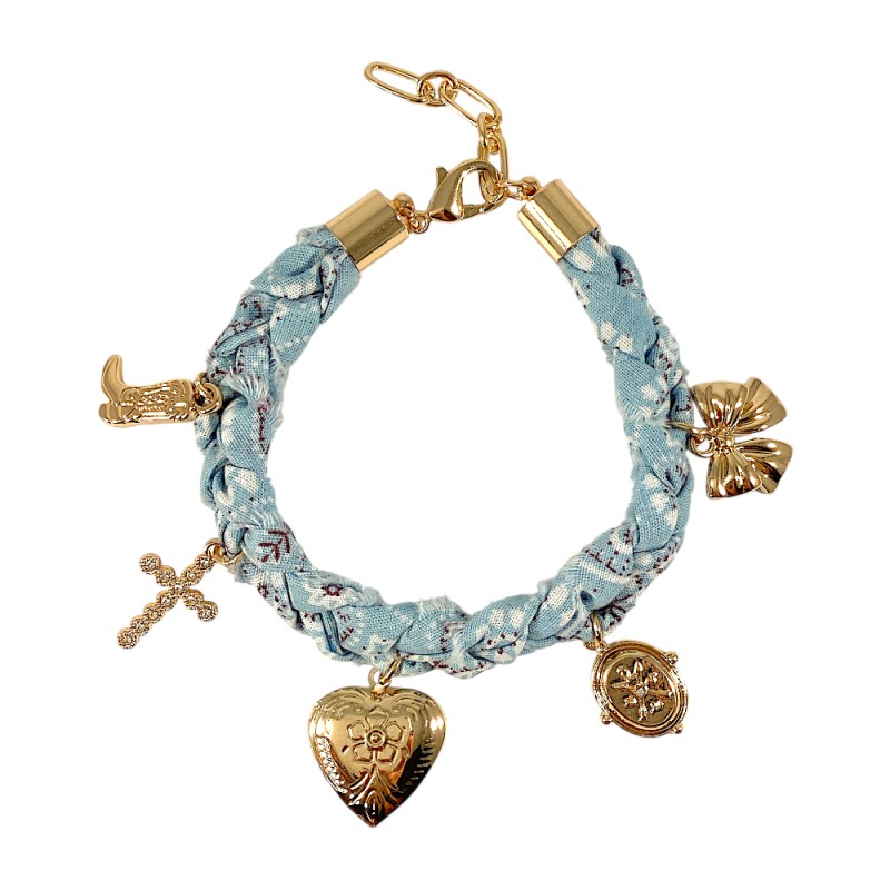 SCARF BRACELET - LIGHT BLUE 