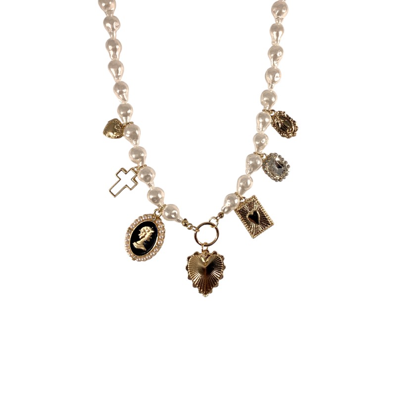 PEARL NECKLACE - GOLD 