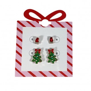 XMAS STUD EARRINGS - LIGHT BULB
