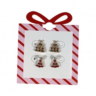 XMAS STUD EARRINGS - TREE 