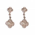 CLOVER DROP & DANGLE EARRINGS - SILVER 