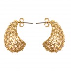 GOLD DIPPED RHINESTONE TEARDROP - GOLD